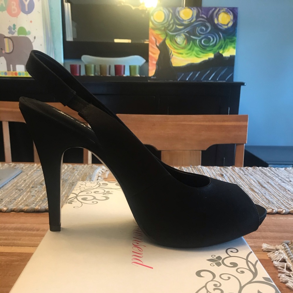 Lulu Townsend LT Nightout satin slingback heels